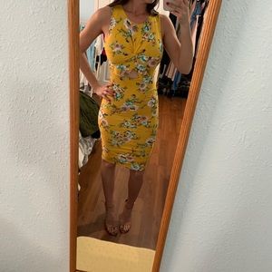 Yellow Floral Dress - Make an Offer!